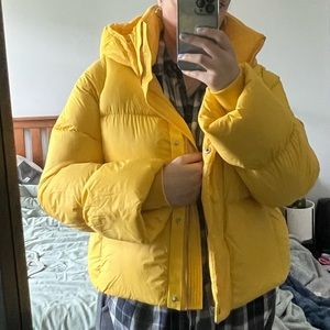 BR Yellow Puffer Jacket